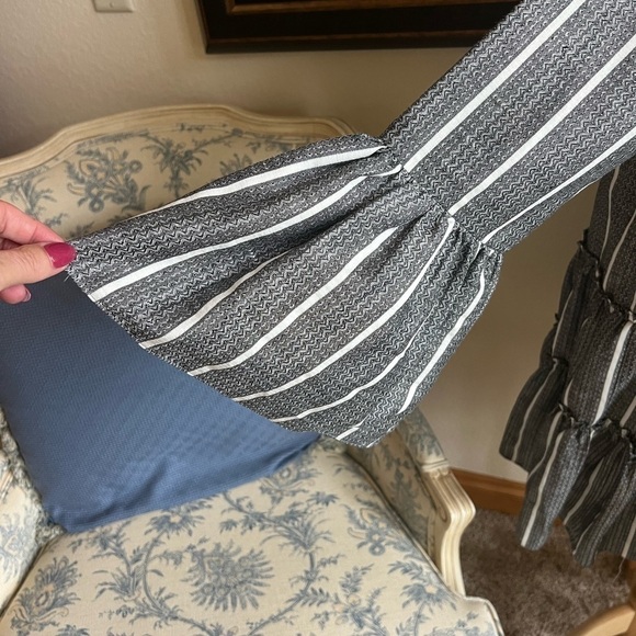 NWOT Caroline Constas Dress Size S Black White Ruffle - Picture 5 of 6